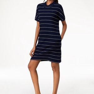 Lacoste Cotton Striped Polo Dress
